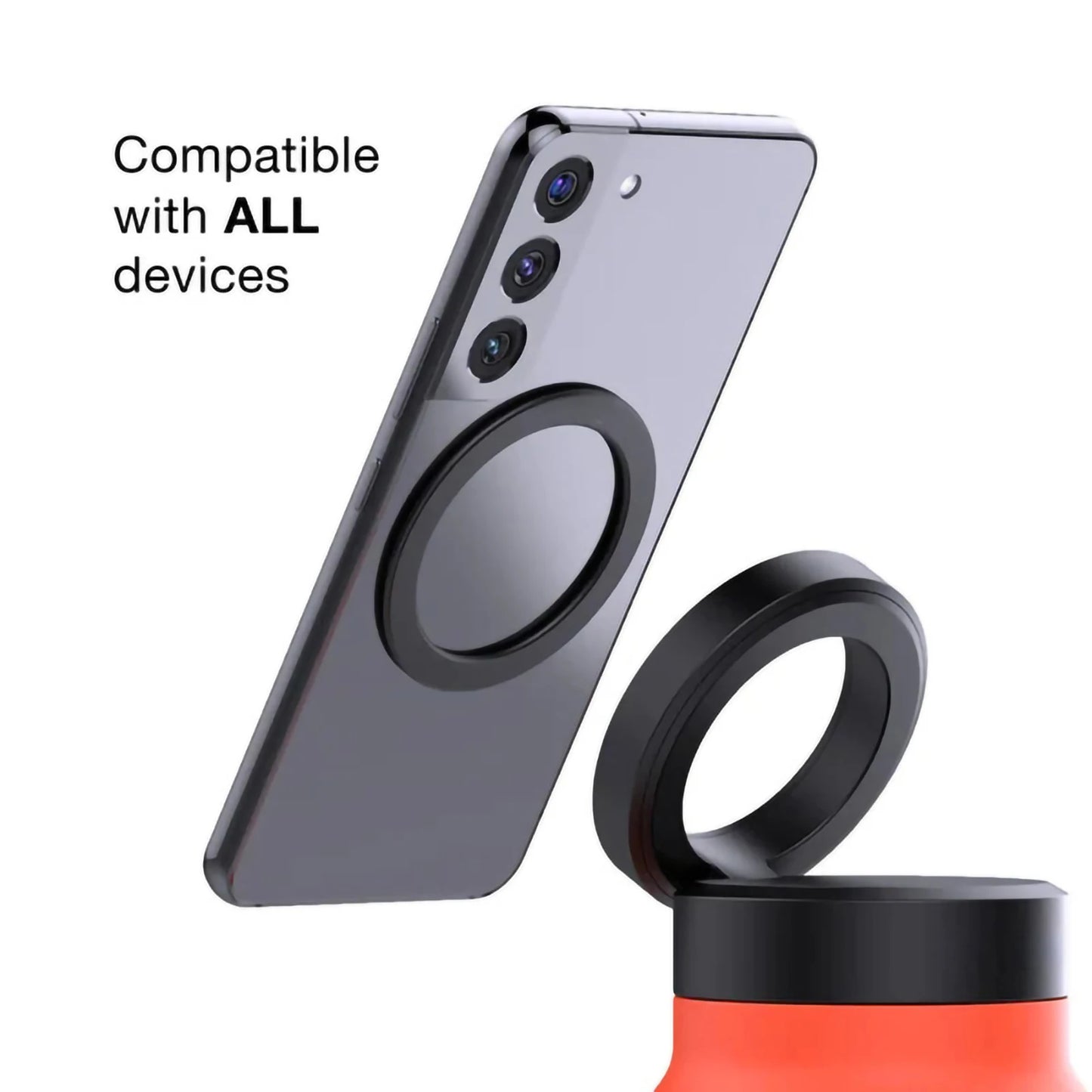 Gourde magnétique 720 ml avec support de téléphone intégré