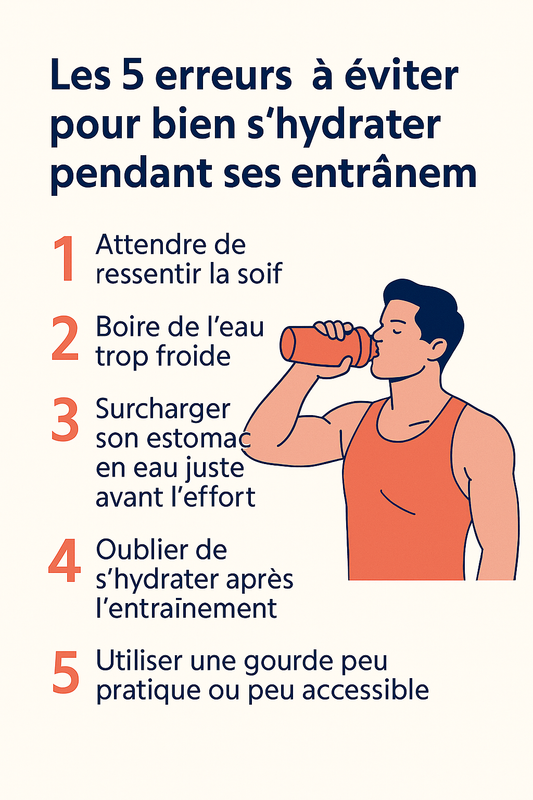💦 Les 5 erreurs à éviter pour bien s'hydrater pendant ses entraînements