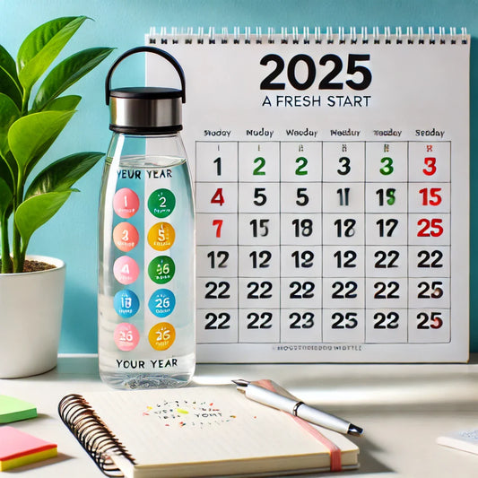 Commencez l'année 2025 en beauté avec les gourdes de motivation ! 🥤✨