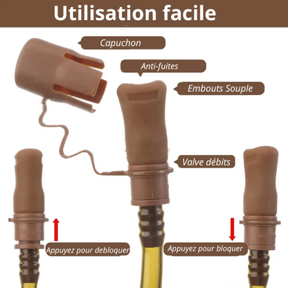 Sac à dos d'hydratation tactique