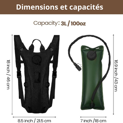 Sac à dos d'hydratation tactique