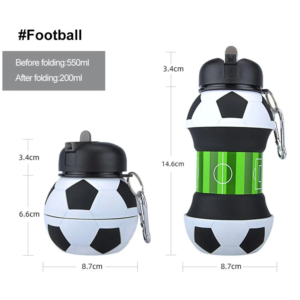 gourde pliable football dimensions